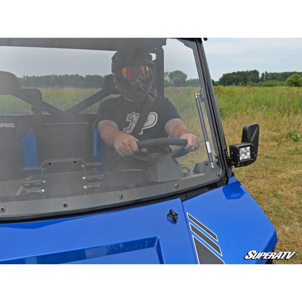 SuperATV Polaris Ranger XP 570 Scratch Resistant Flip Windshield - MojoMotoSport.com