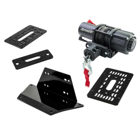 SuperATV Polaris Ranger XP 570 Winch Mounting Plate - MojoMotoSport.com
