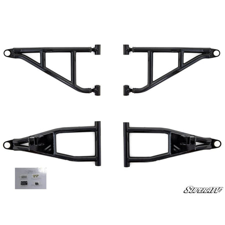 SuperATV Polaris Ranger XP 900 High Clearance 2" Forward Offset A - Arms - MojoMotoSport.com