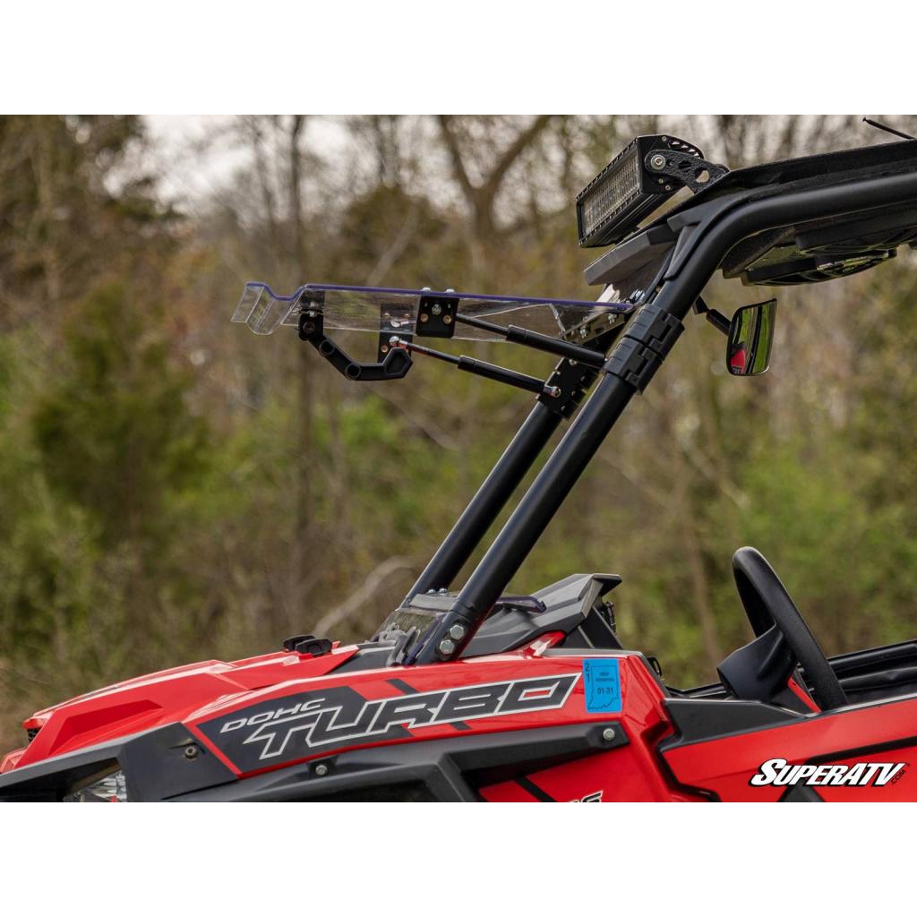 SuperATV Polaris RZR 1000 XP Scratch - Resistant Flip Windshield - MojoMotoSport.com
