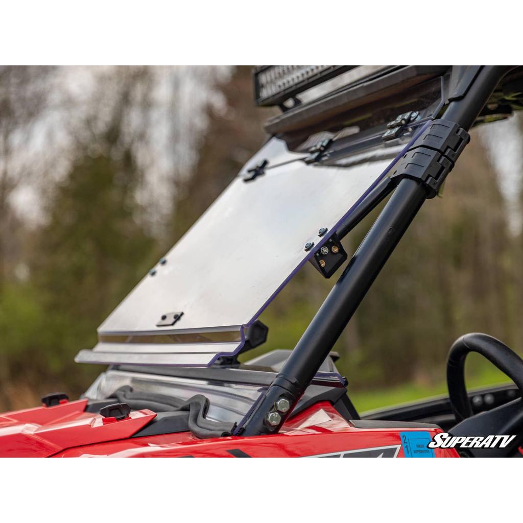 SuperATV Polaris RZR 1000 XP Scratch - Resistant Flip Windshield - MojoMotoSport.com