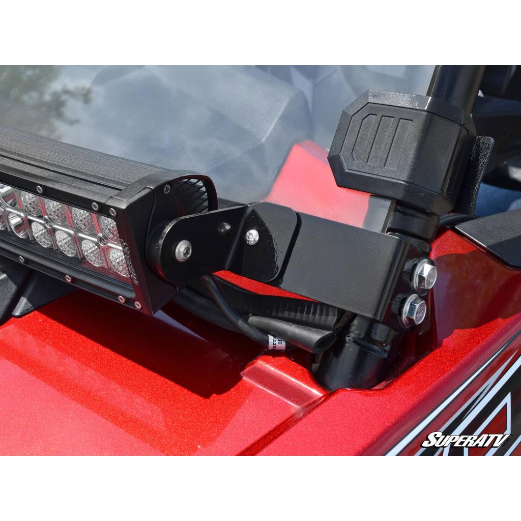 SuperATV Polaris RZR 30" Light Bar Mounting Bracket - Flush to Hood - MojoMotoSport.com