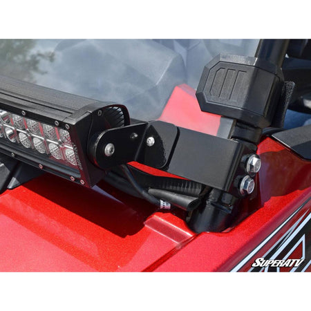 SuperATV Polaris RZR 30" Light Bar Mounting Bracket - Flush to Hood - MojoMotoSport.com