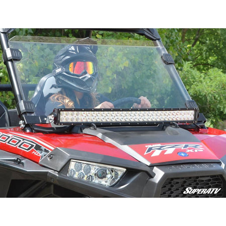 SuperATV Polaris RZR 30" Light Bar Mounting Bracket - Flush to Hood - MojoMotoSport.com