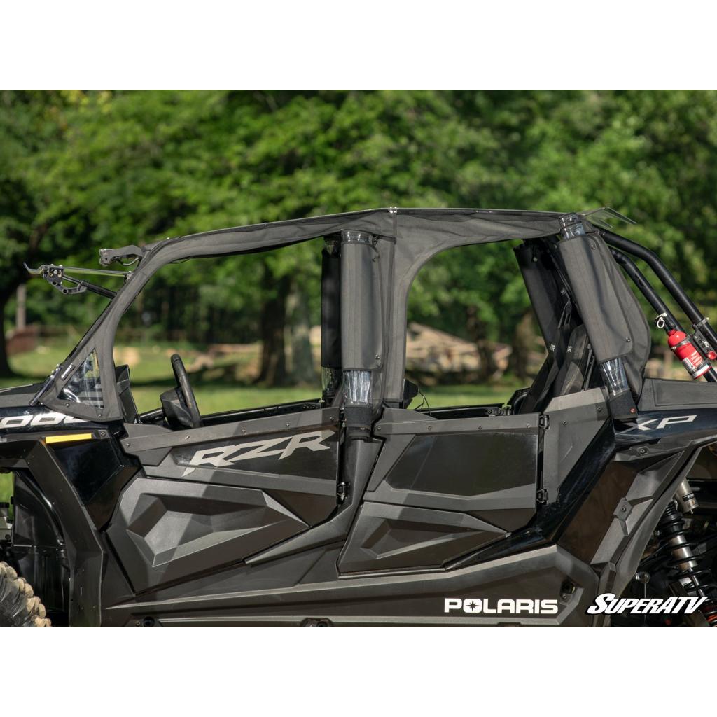 SuperATV Polaris RZR 4 900 Primal Soft Cab Enclosure Upper Doors - MojoMotoSport.com