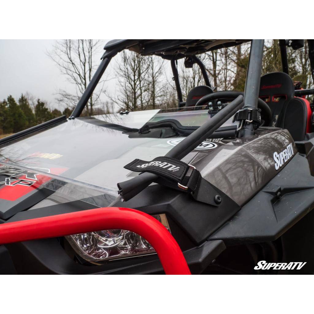 SuperATV Polaris RZR 900 Scratch Resistant Flip Down Windshield - MojoMotoSport.com