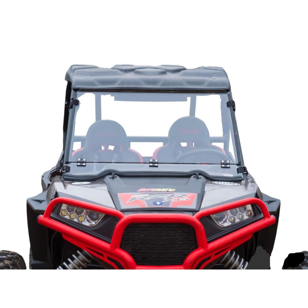 SuperATV Polaris RZR 900 Scratch Resistant Flip Down Windshield - MojoMotoSport.com