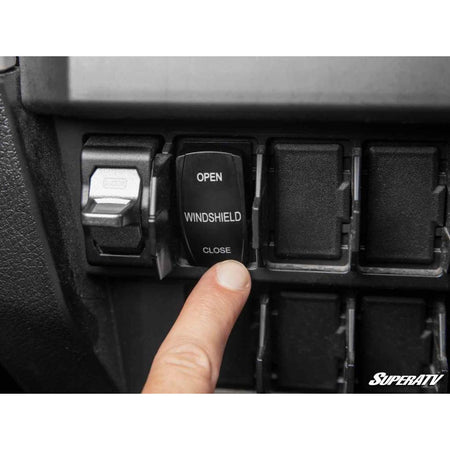 SuperATV Polaris RZR Pro R MaxDrive Power Flip Windshield - MojoMotoSport.com