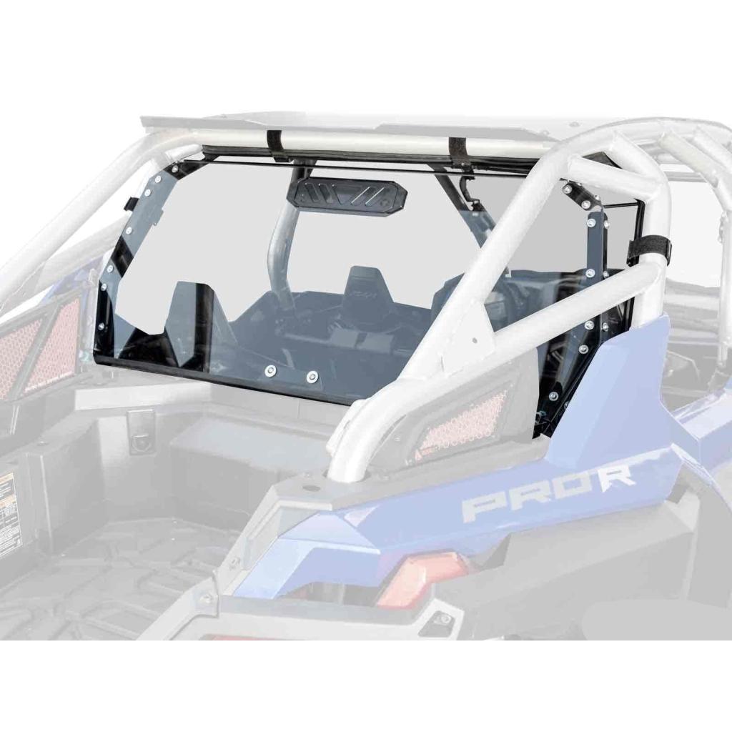SuperATV Polaris RZR Pro R Rear Vented Windshield - MojoMotoSport.com