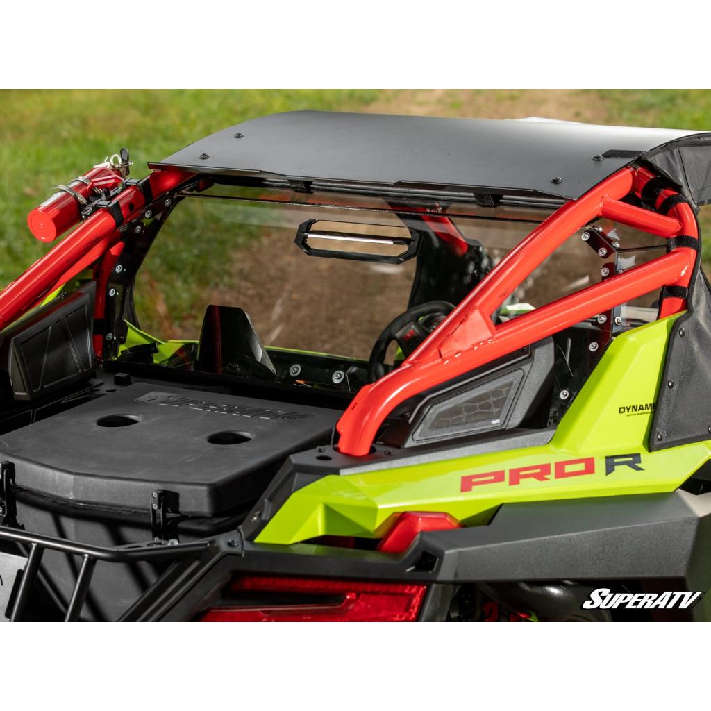 SuperATV Polaris RZR Pro R Rear Vented Windshield - MojoMotoSport.com
