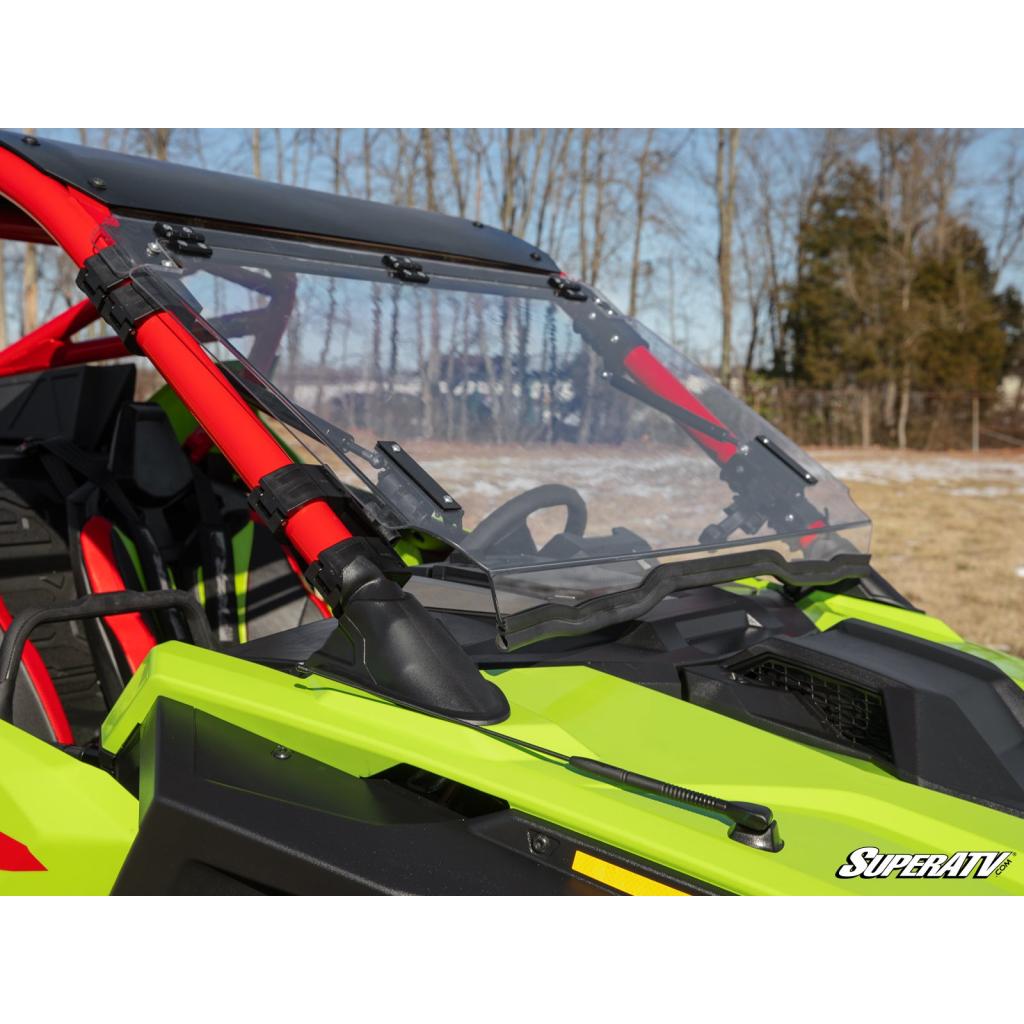 SuperATV Polaris RZR Pro R Scratch - Resistant Flip Windshield - MojoMotoSport.com