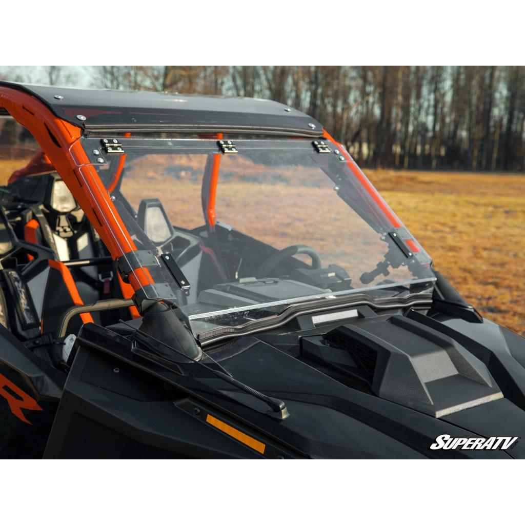 SuperATV Polaris RZR Pro R Scratch - Resistant Flip Windshield - MojoMotoSport.com