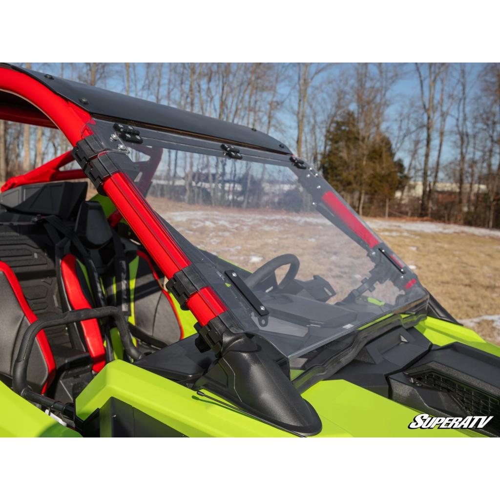 SuperATV Polaris RZR Pro R Scratch - Resistant Flip Windshield - MojoMotoSport.com