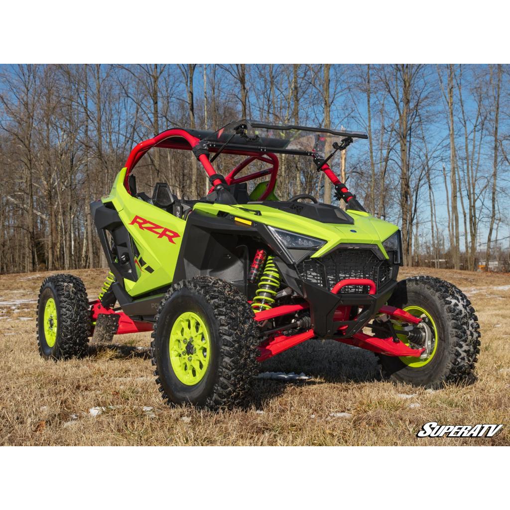 SuperATV Polaris RZR Pro R Scratch - Resistant Flip Windshield - MojoMotoSport.com