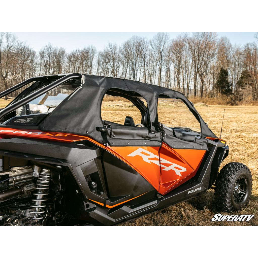 SuperATV Polaris RZR PRO XP 4 Primal Soft Cab Enclosure Upper Doors - MojoMotoSport.com