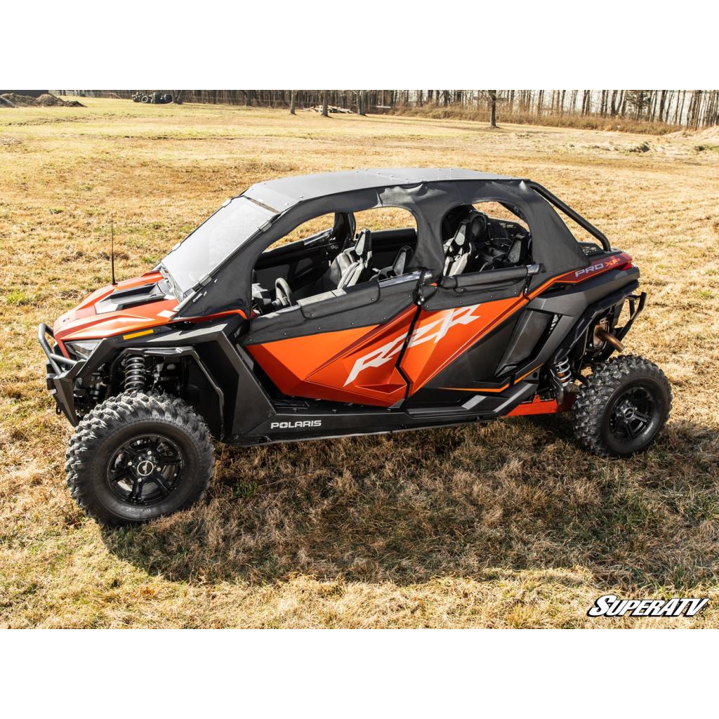 SuperATV Polaris RZR PRO XP 4 Primal Soft Cab Enclosure Upper Doors - MojoMotoSport.com