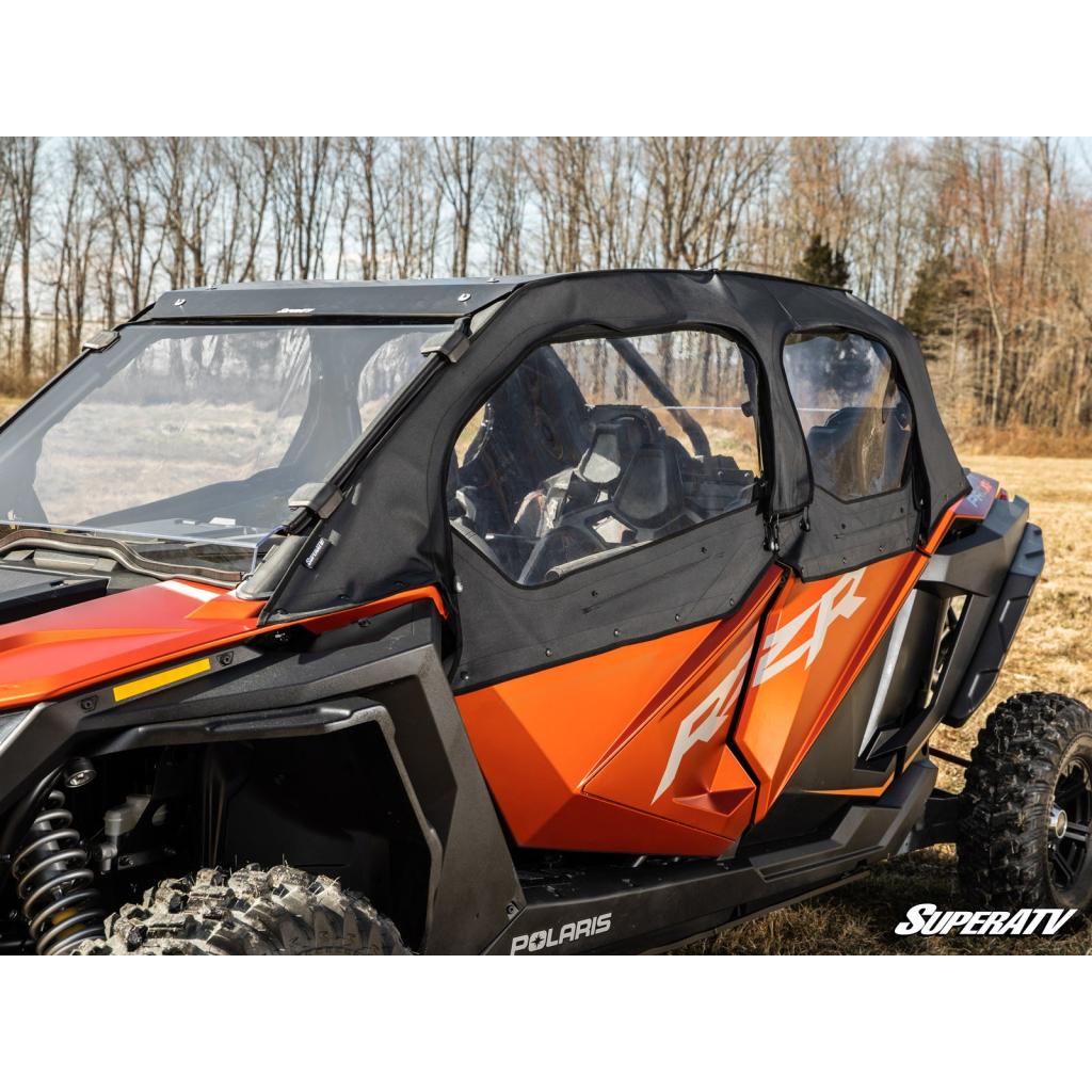 SuperATV Polaris RZR PRO XP 4 Primal Soft Cab Enclosure Upper Doors - MojoMotoSport.com