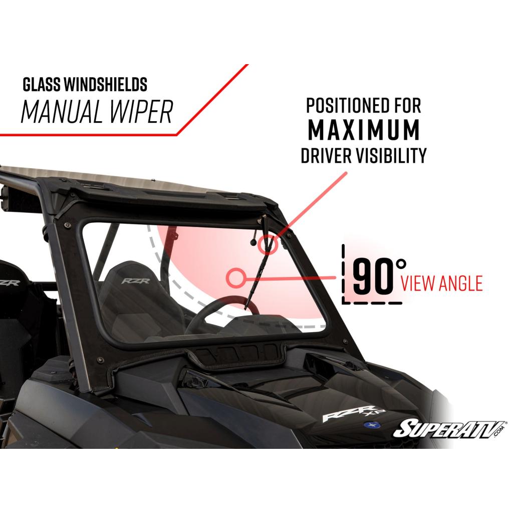 SuperATV Polaris RZR PRO XP Glass Windshield - MojoMotoSport.com