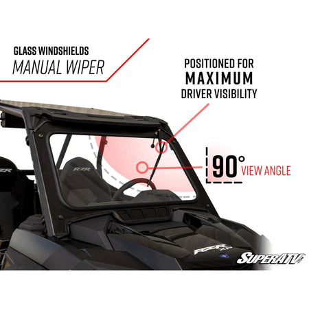 SuperATV Polaris RZR PRO XP Glass Windshield - MojoMotoSport.com