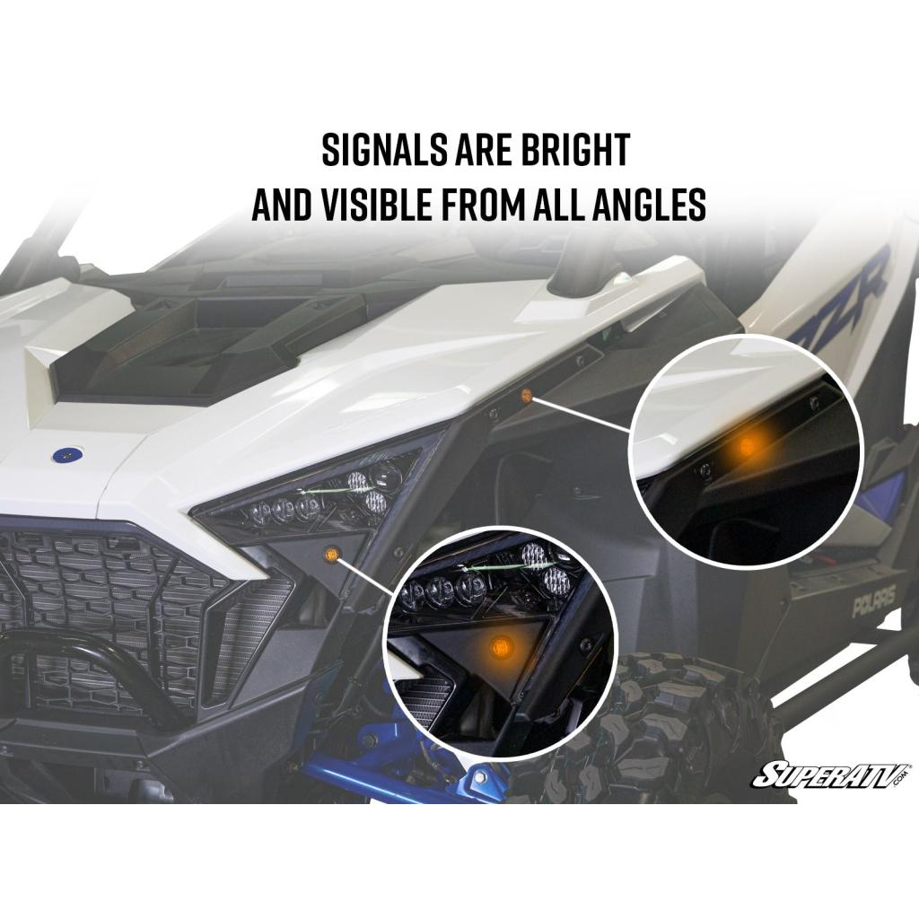 SuperATV Polaris RZR PRO XP Plug & Play Turn Signal Kit - MojoMotoSport.com