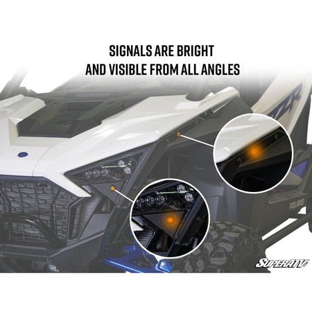 SuperATV Polaris RZR PRO XP Plug & Play Turn Signal Kit - MojoMotoSport.com