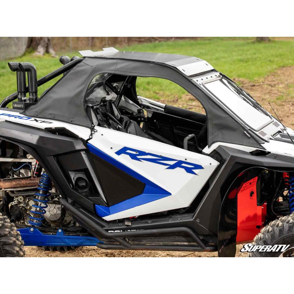 SuperATV Polaris RZR PRO XP Primal Soft Cab Enclosure Upper Doors - MojoMotoSport.com