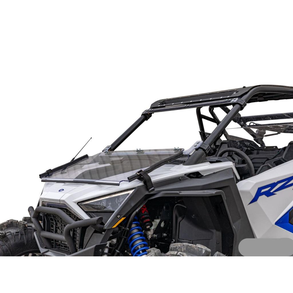 SuperATV Polaris RZR PRO XP Scratch Resistant Flip Down Windshield - MojoMotoSport.com