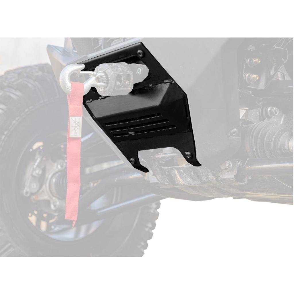 SuperATV Polaris RZR PRO XP Winch Mounting Plate - MojoMotoSport.com