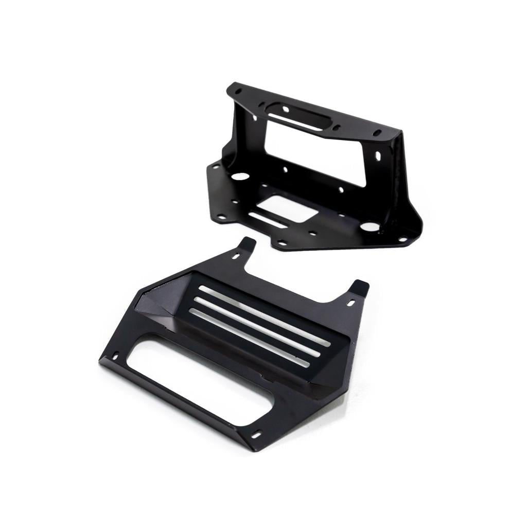 SuperATV Polaris RZR PRO XP Winch Mounting Plate - MojoMotoSport.com