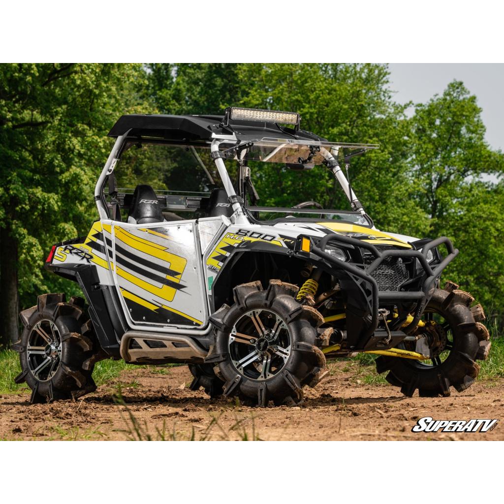 SuperATV Polaris RZR Scratch Resistant Flip Windshield - MojoMotoSport.com