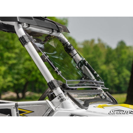 SuperATV Polaris RZR Scratch Resistant Flip Windshield - MojoMotoSport.com