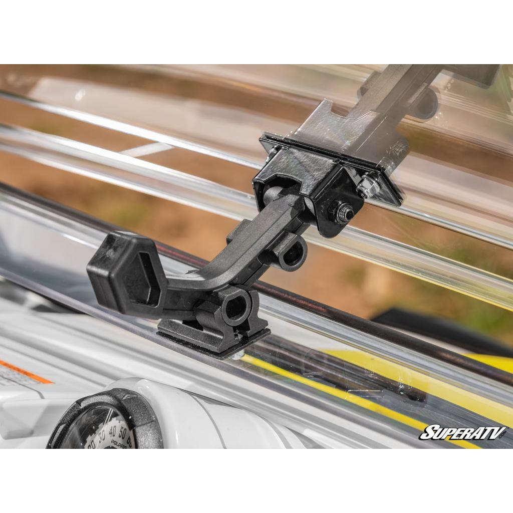 SuperATV Polaris RZR Scratch Resistant Flip Windshield - MojoMotoSport.com