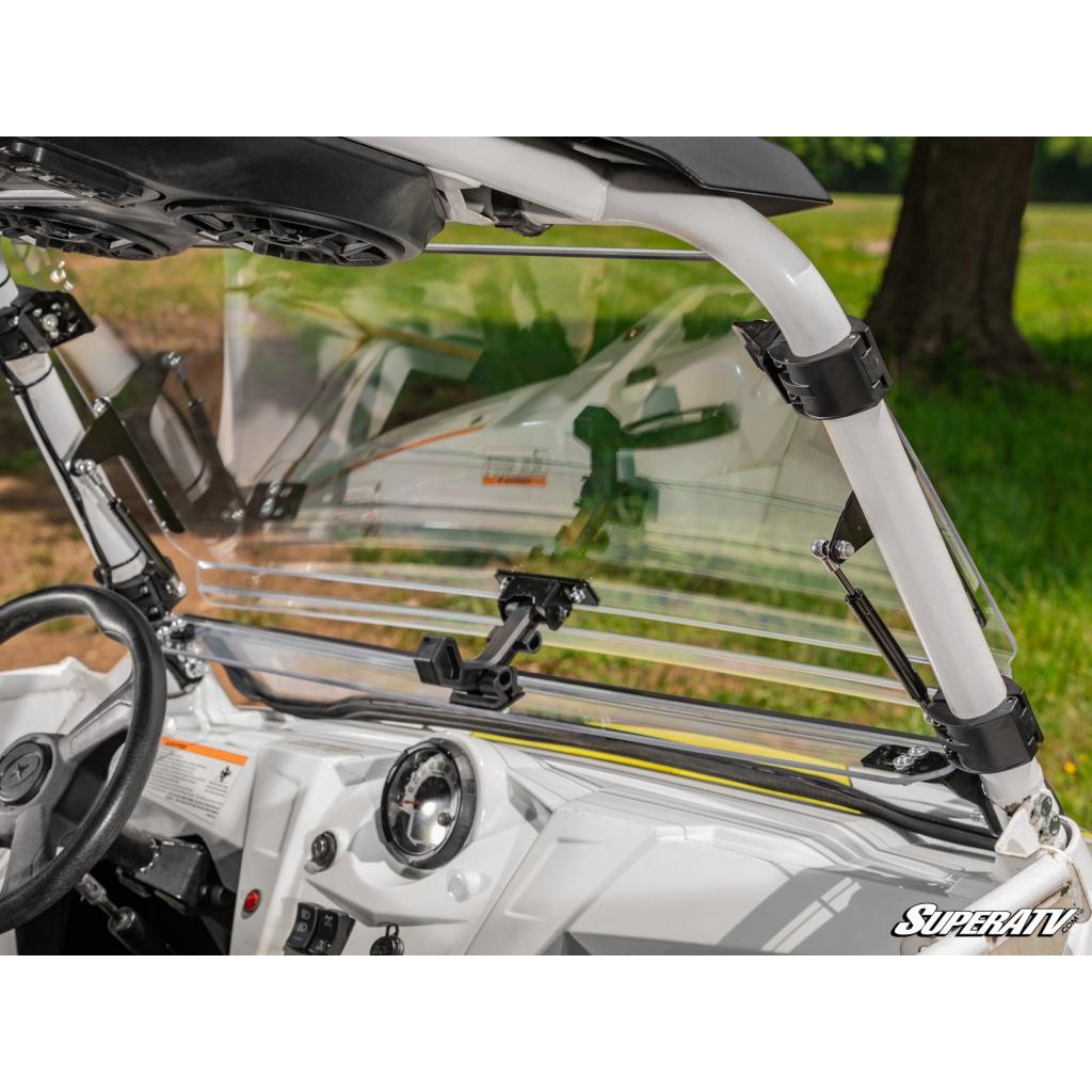 SuperATV Polaris RZR Scratch Resistant Flip Windshield - MojoMotoSport.com