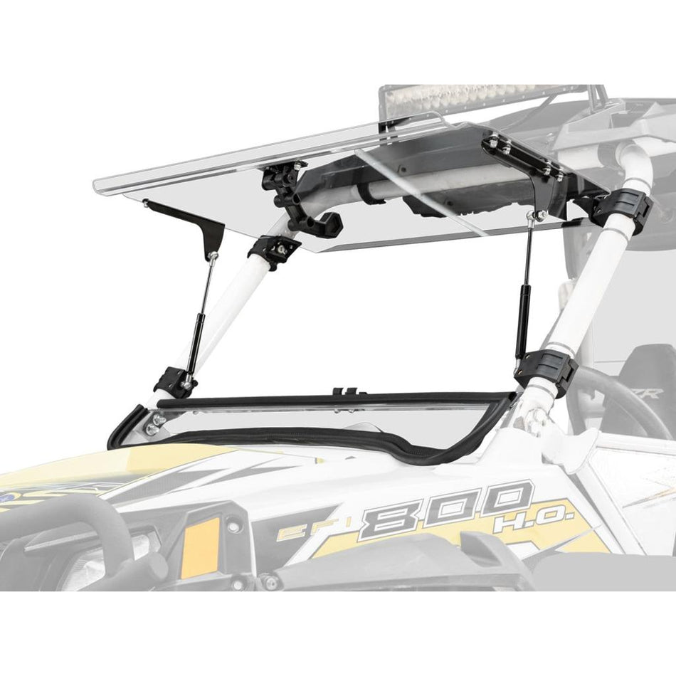 SuperATV Polaris RZR Scratch Resistant Flip Windshield - MojoMotoSport.com