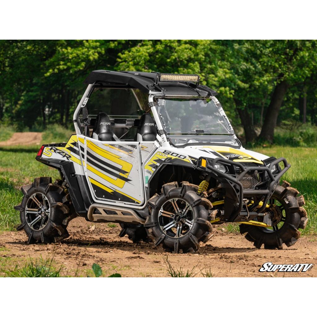 SuperATV Polaris RZR Scratch Resistant Flip Windshield - MojoMotoSport.com