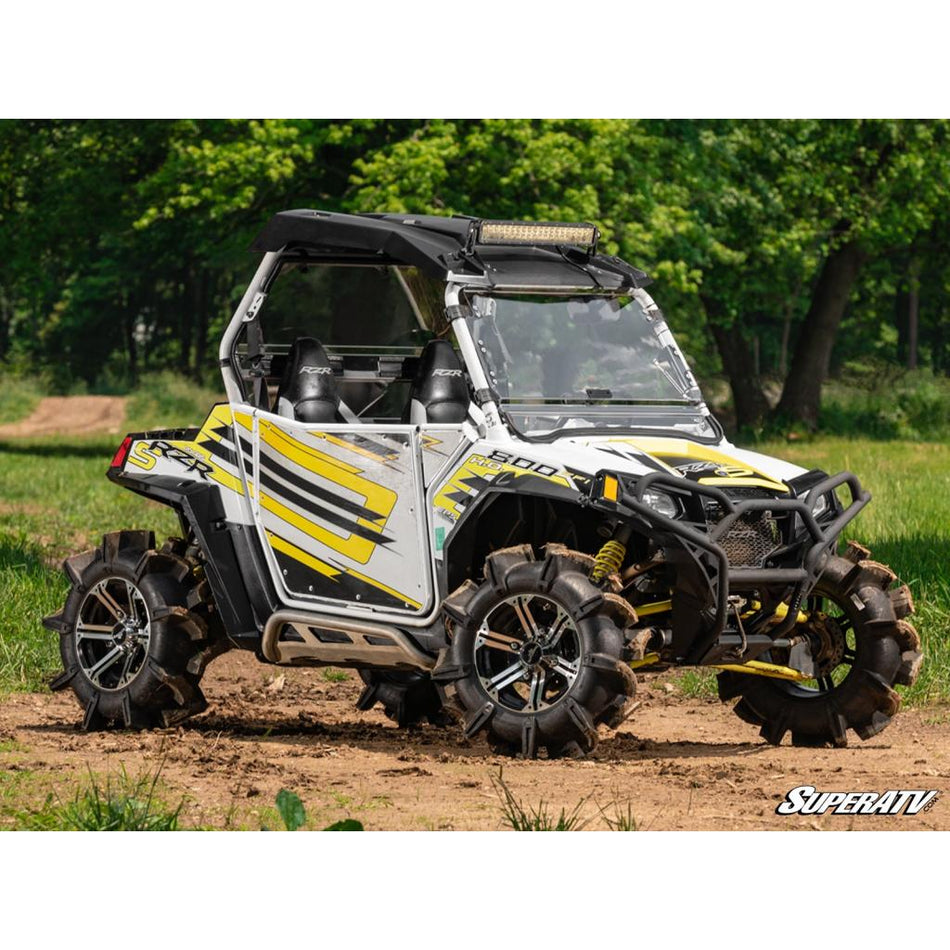 SuperATV Polaris RZR Scratch Resistant Flip Windshield - MojoMotoSport.com