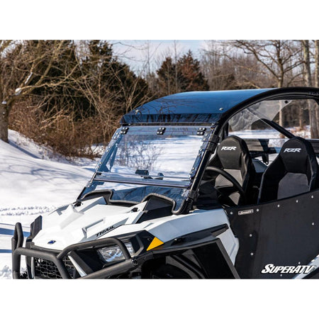 SuperATV Polaris RZR Trail 900 Scratch - Resistant Flip Windshield - MojoMotoSport.com