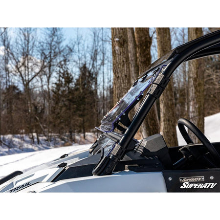 SuperATV Polaris RZR Trail 900 Scratch - Resistant Flip Windshield - MojoMotoSport.com