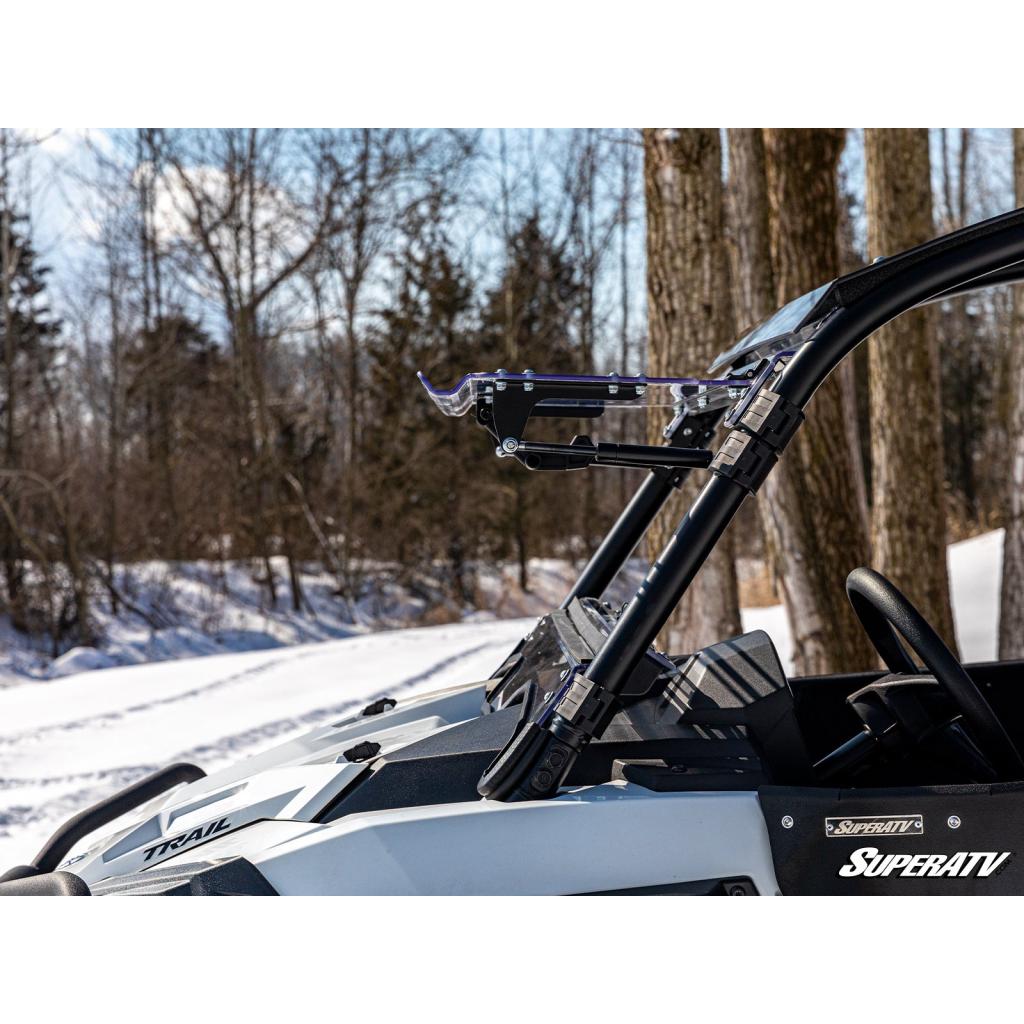 SuperATV Polaris RZR Trail 900 Scratch - Resistant Flip Windshield - MojoMotoSport.com