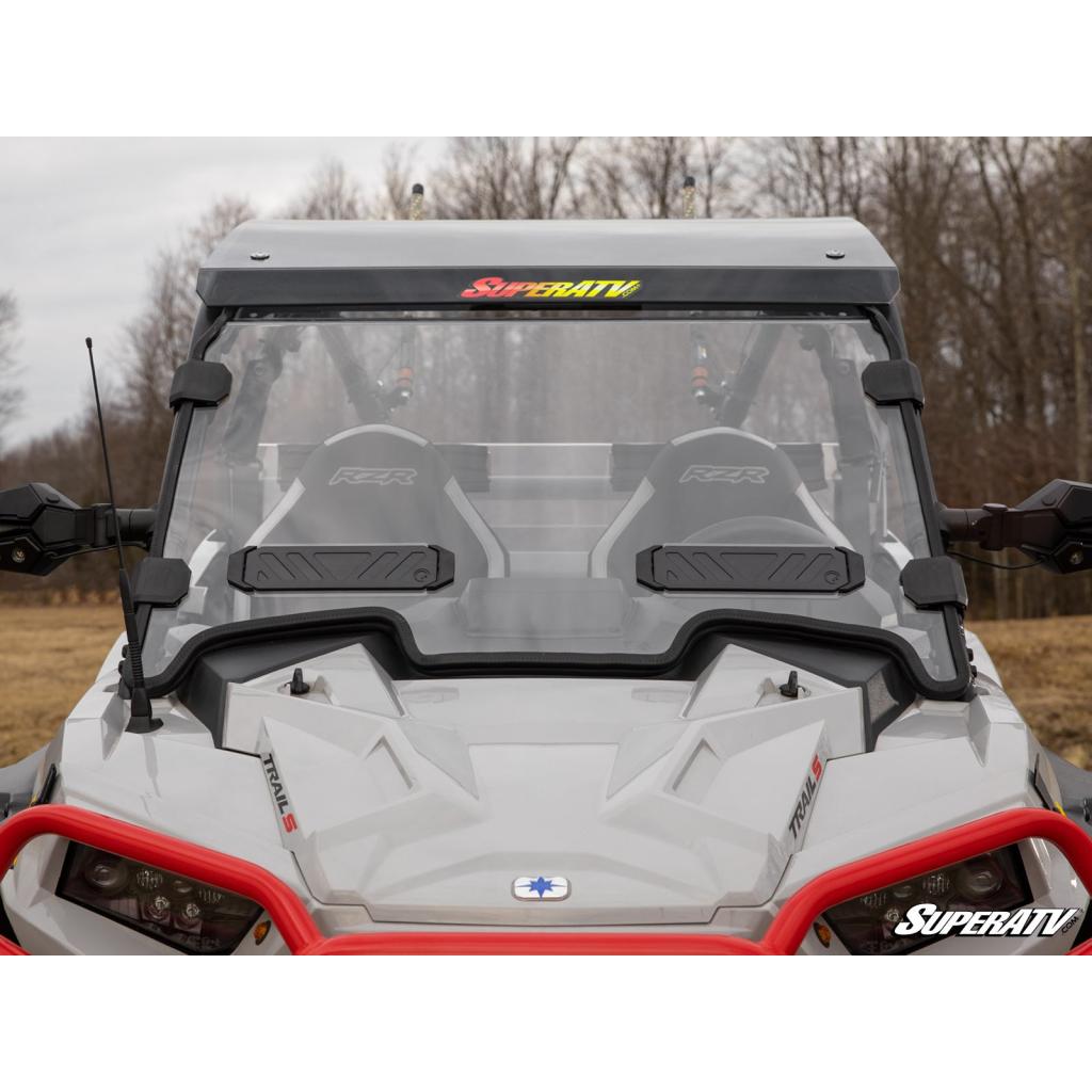 SuperATV Polaris RZR Trail S 900 Vented Full Windshield - MojoMotoSport.com