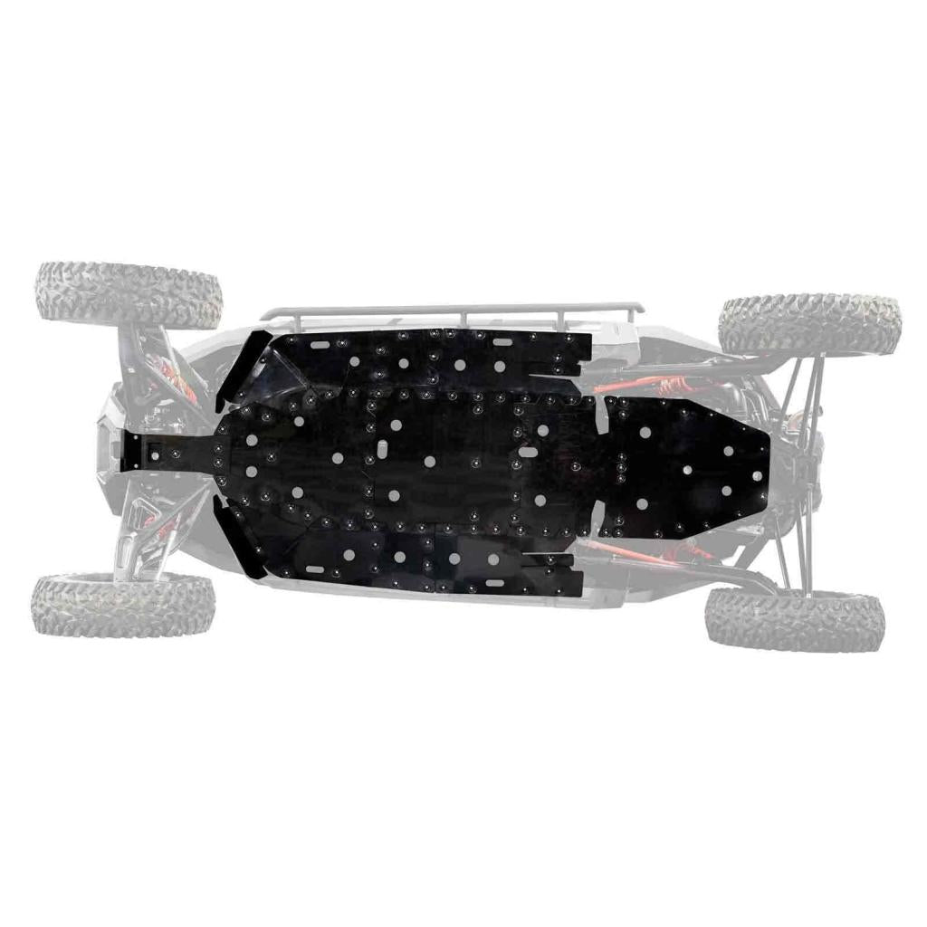 SuperATV Polaris RZR Turbo R 4 Full Skid Plate - MojoMotoSport.com