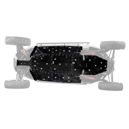 SuperATV Polaris RZR Turbo R 4 Full Skid Plate - MojoMotoSport.com