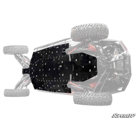 SuperATV Polaris RZR Turbo R 4 Full Skid Plate - MojoMotoSport.com