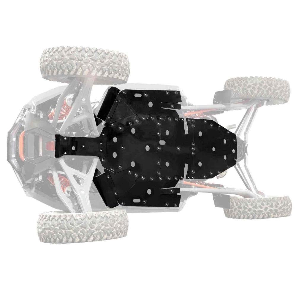 SuperATV Polaris RZR Turbo R Full Skid Plate - MojoMotoSport.com