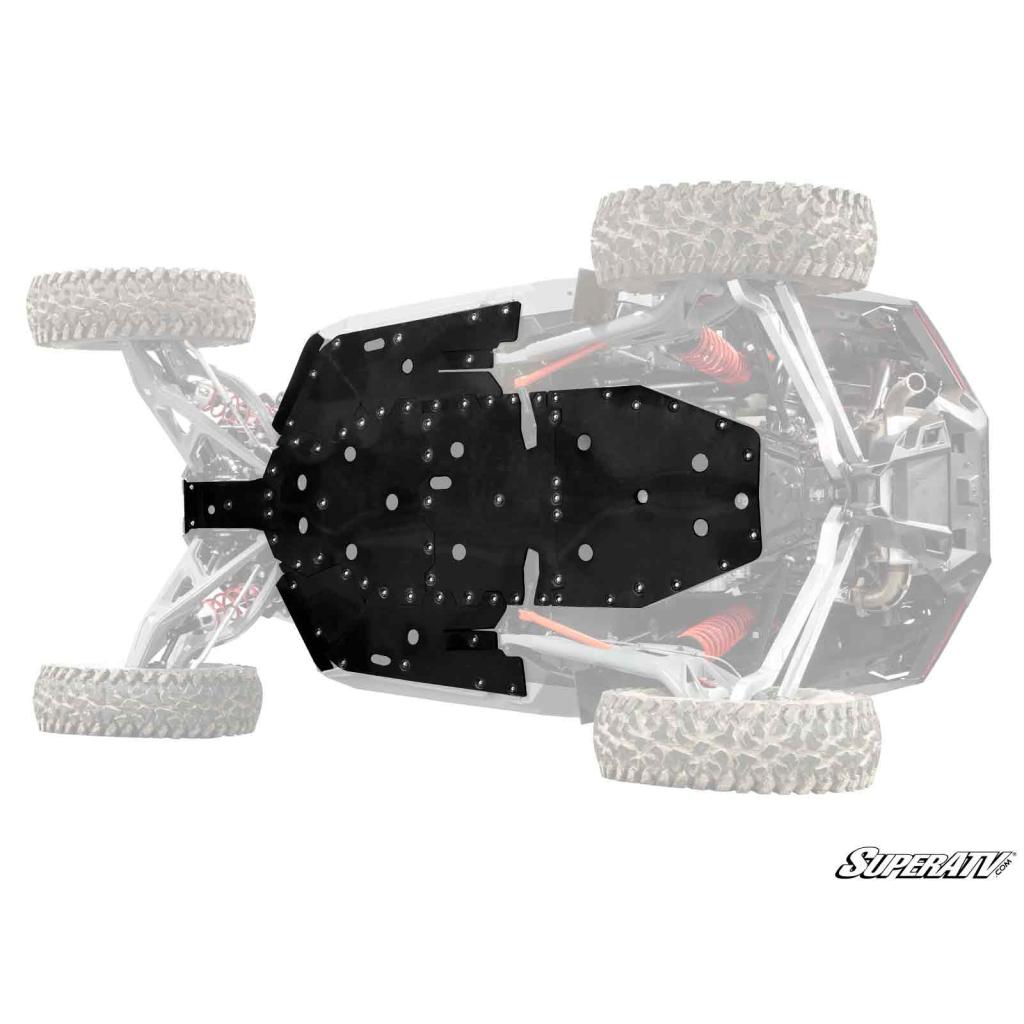 SuperATV Polaris RZR Turbo R Full Skid Plate - MojoMotoSport.com