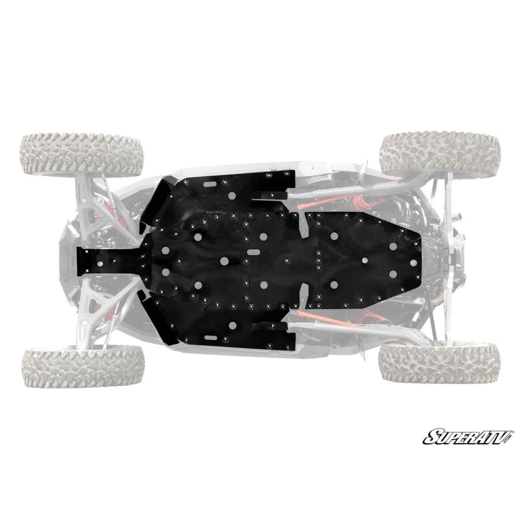 SuperATV Polaris RZR Turbo R Full Skid Plate - MojoMotoSport.com