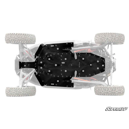 SuperATV Polaris RZR Turbo R Full Skid Plate - MojoMotoSport.com