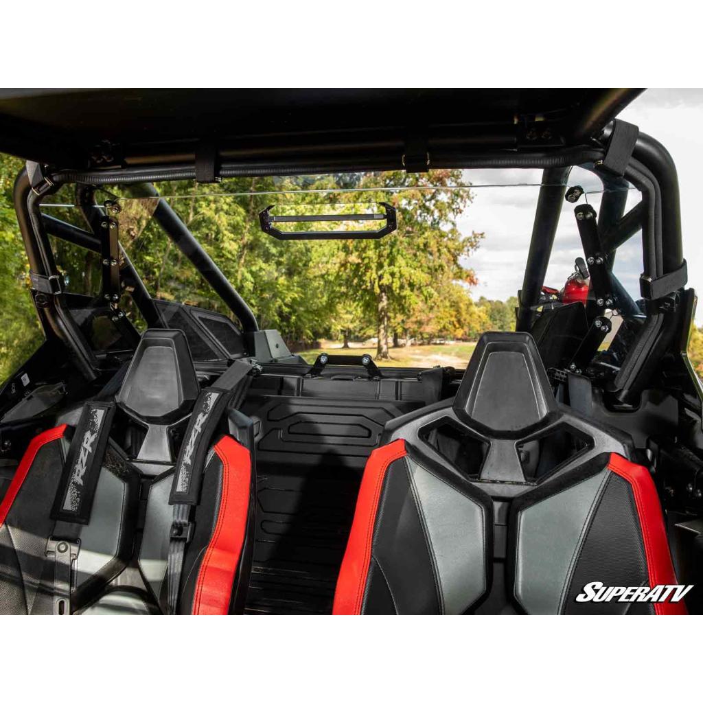 SuperATV Polaris RZR Turbo R Rear Vented Windshield - MojoMotoSport.com