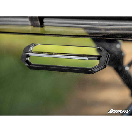 SuperATV Polaris RZR Turbo R Rear Vented Windshield - MojoMotoSport.com