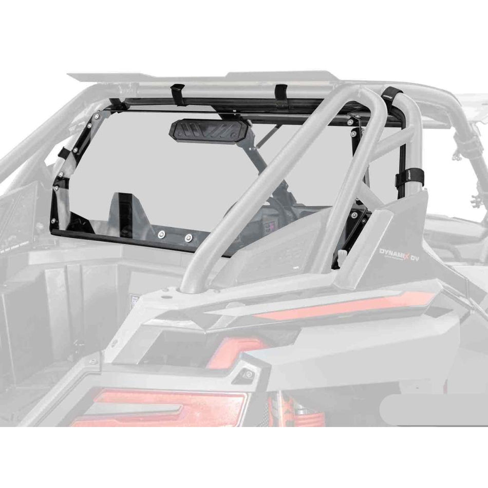 SuperATV Polaris RZR Turbo R Rear Vented Windshield - MojoMotoSport.com